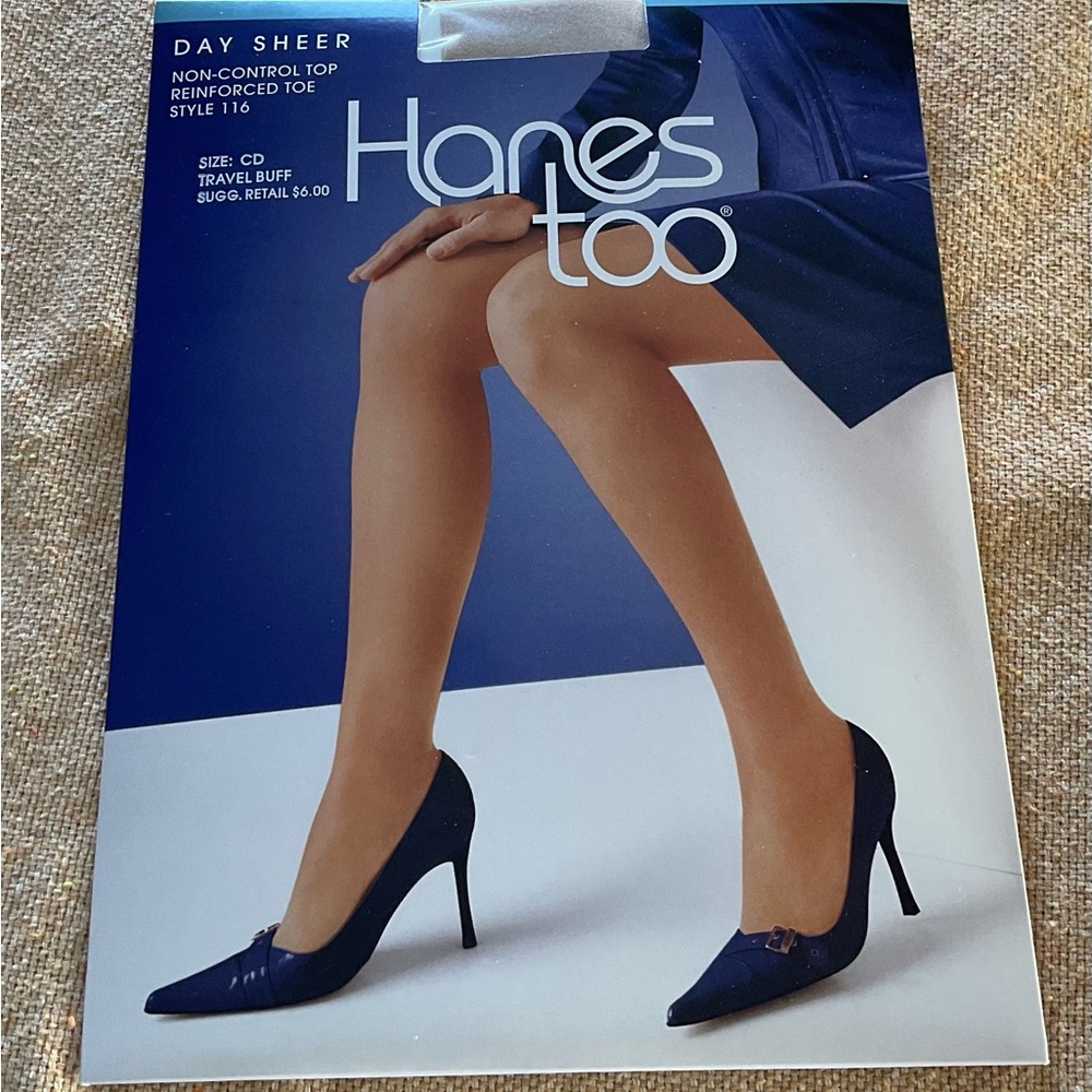 Hanes Too Women's Day Sheer Pantyhose - 4 Pack- Size CD-Travel Buff shade